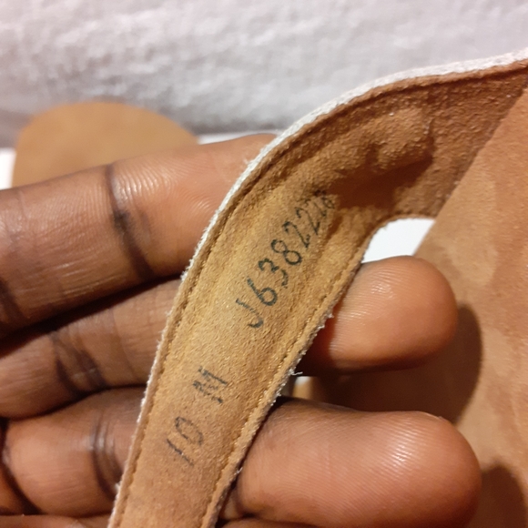 SAS Jett Toe Loop Slide LEATHER Tripad Soft Footbed Comfort Sandal Gold/Tan 10 - Picture 9 of 16